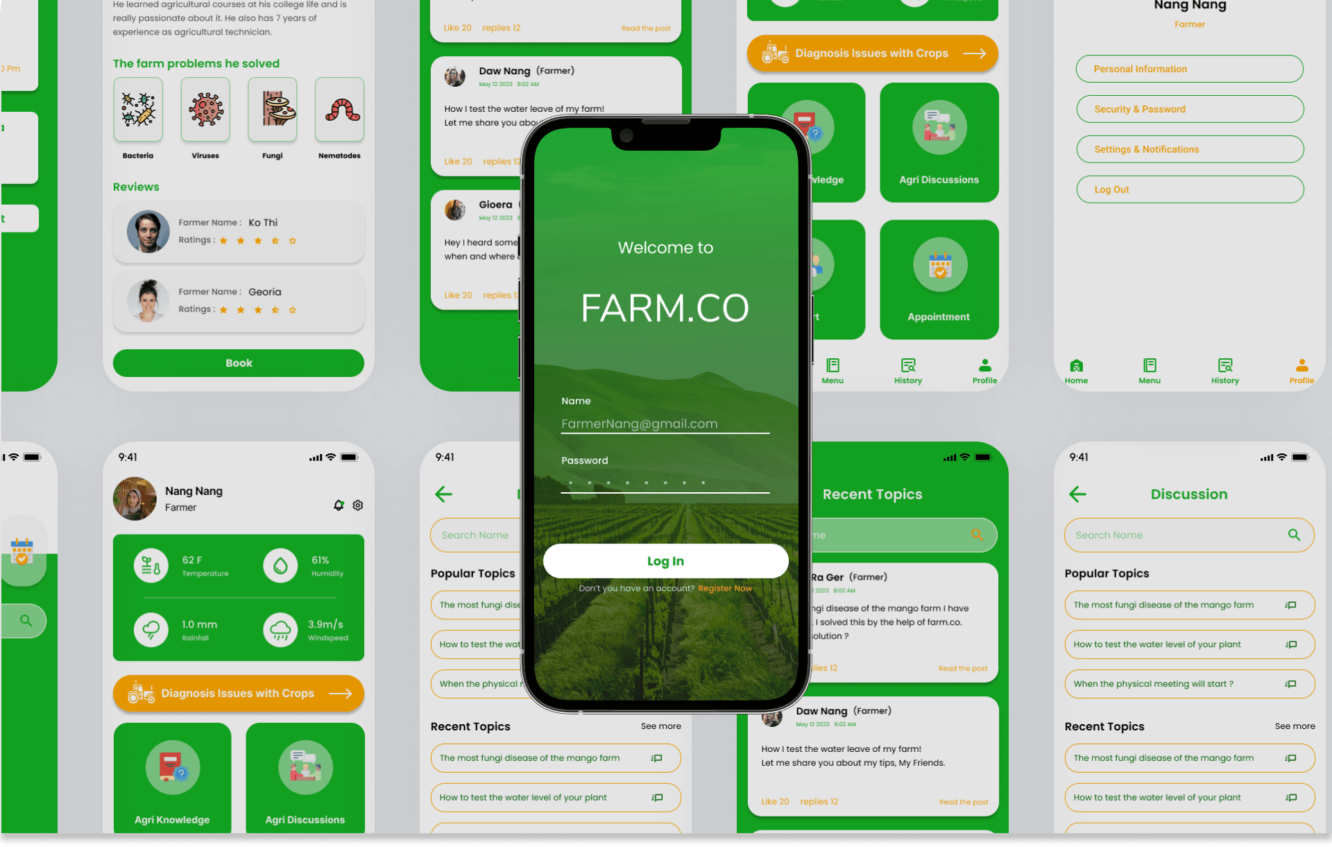 Farm.co visual design