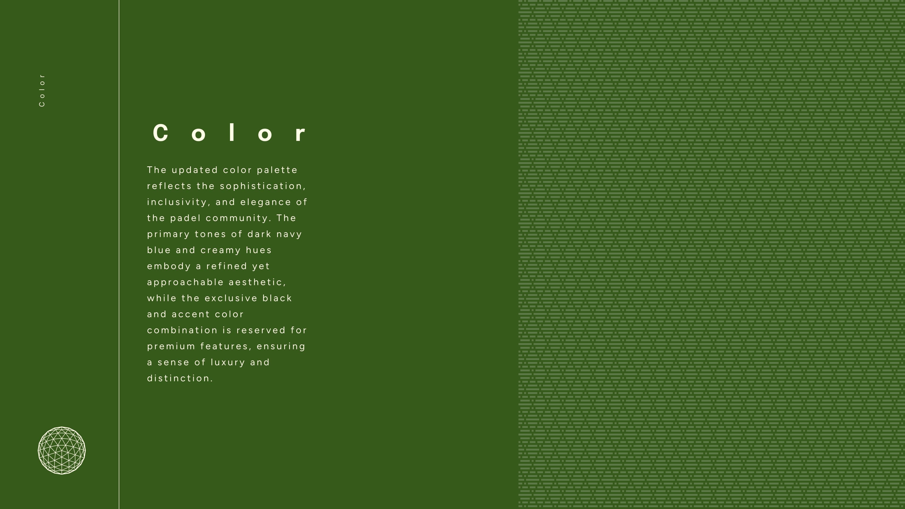 Global Padel Hub brand colour system
