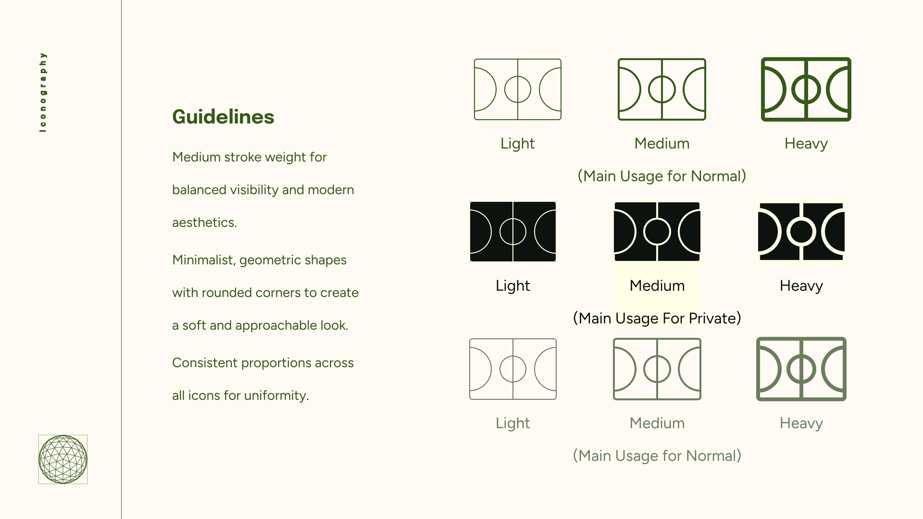 Global Padel Hub brand iconography system