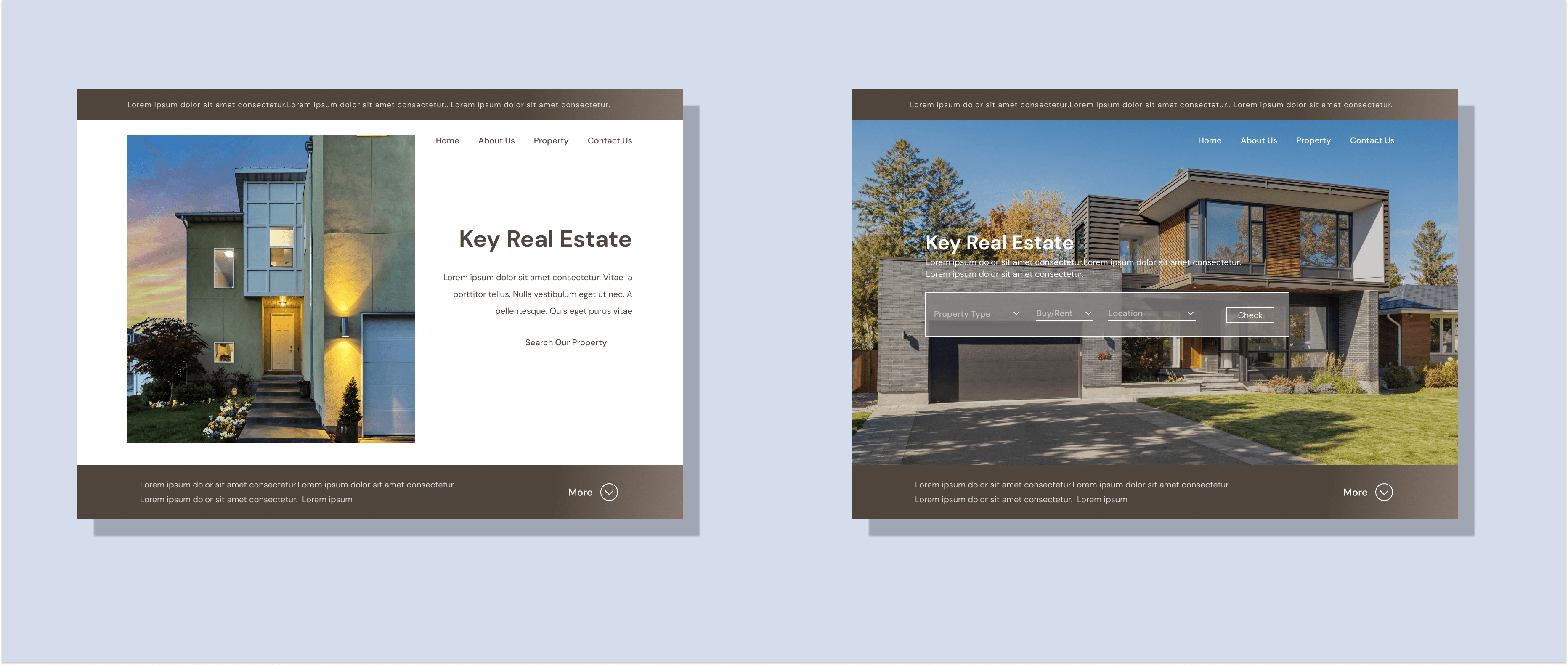 KMA Real Estate A/B hero test