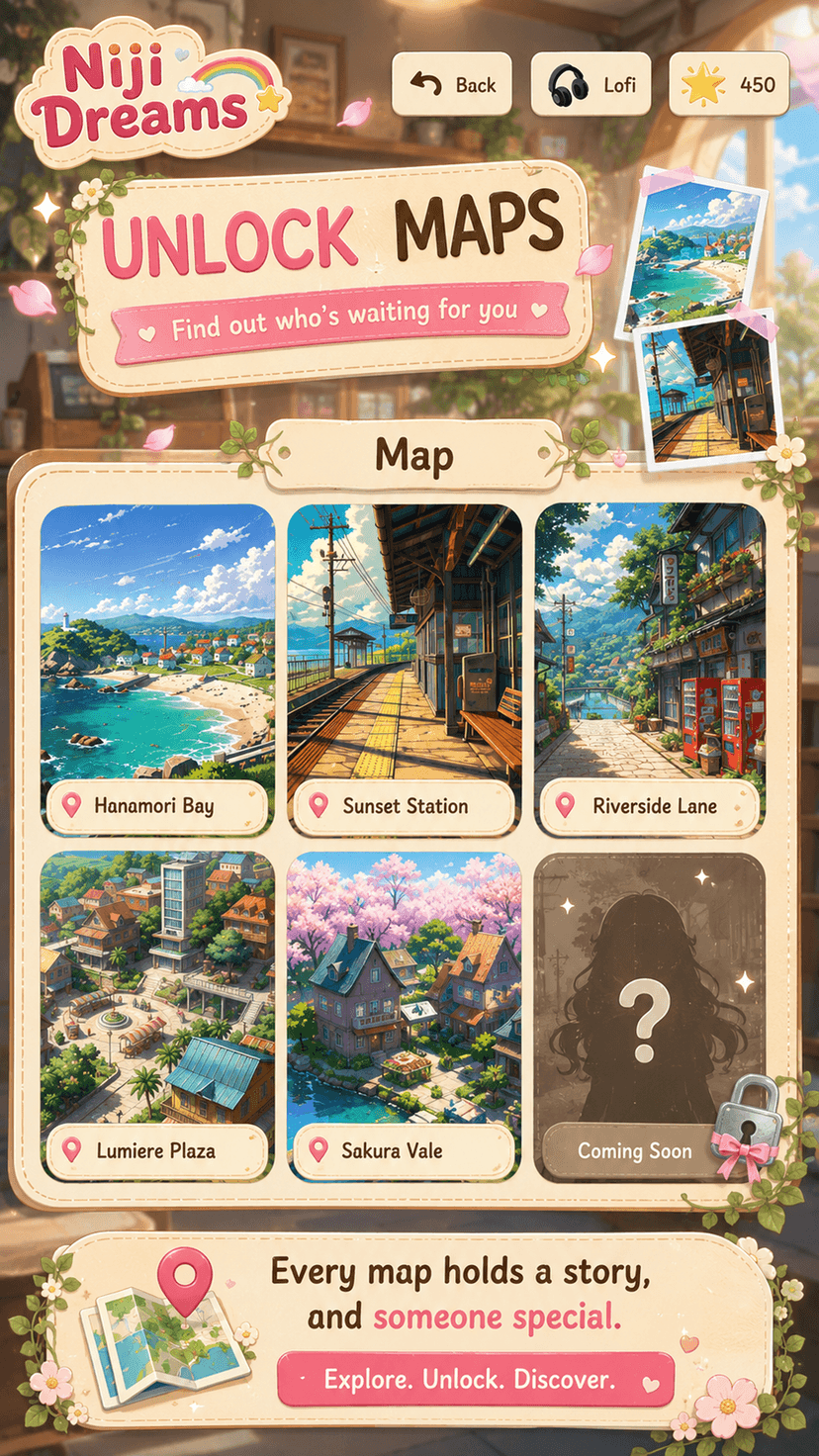 Niji's Dream — map unlock